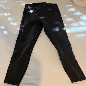 Lululemon Align High Rise Black *Shine* 25 Inch Size 8